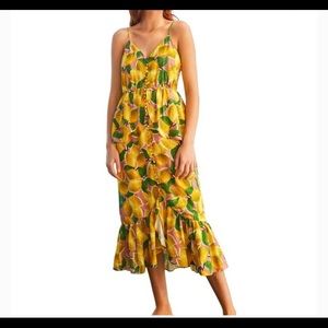 FARM Rio Lemon Midi Dress XS